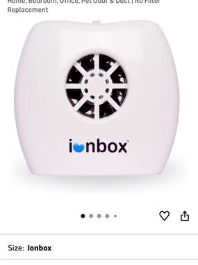 White Personal Air Purifier - Compact Ionic Cleaner